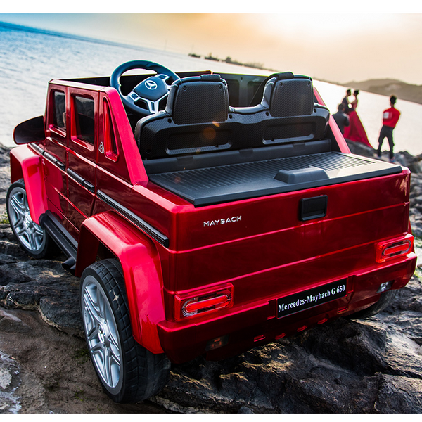 Продукт Акумулаторен джип Mercedes G650 Maybach 4X4, 12V , с меки гуми и кожена седалка - 0 - BG Hlapeta